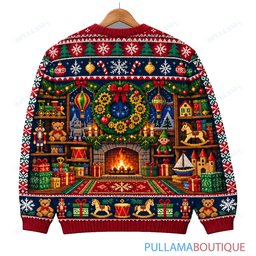 Chucky Christmas Gift Wrapping ugly christmas sweater