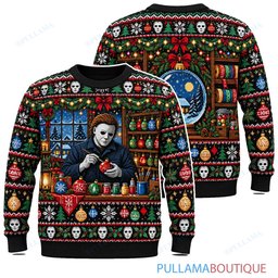 Michael Myers Christmas Ornament Workshop ugly christmas sweater