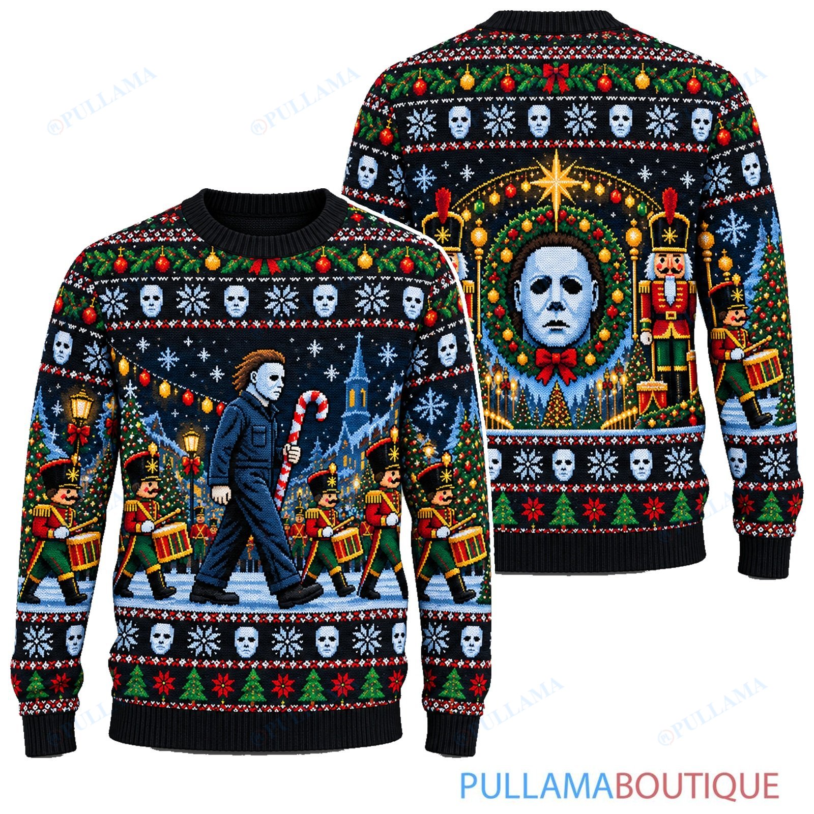 Michael Myers Nutcracker Christmas Parade ugly christmas sweater