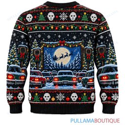 Michael Myers Christmas Drive In Movie ugly christmas sweater
