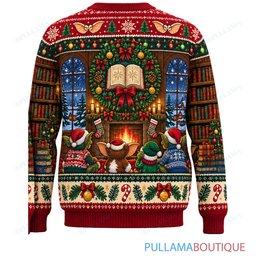 Gremlins Christmas Storybook Library ugly christmas sweater
