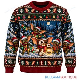 Gremlins Christmas Lantern Walk ugly christmas sweater