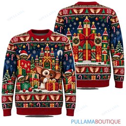 Gremlins Christmas Toy Castle ugly christmas sweater