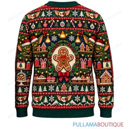 Gremlins Gingerbread Cookie Bakery ugly christmas sweater