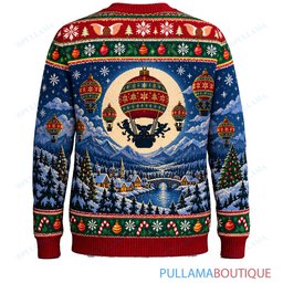 Gremlins Holiday Hot Air Balloon ugly christmas sweater