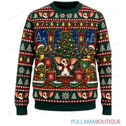 Gremlins Christmas Bell Choir ugly christmas sweater