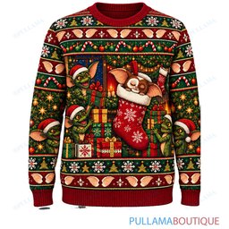 Gremlins Holiday Stocking Surprise ugly christmas sweater