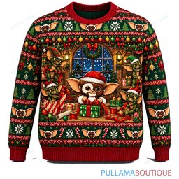 Gremlins Christmas Piano Recital ugly christmas sweater