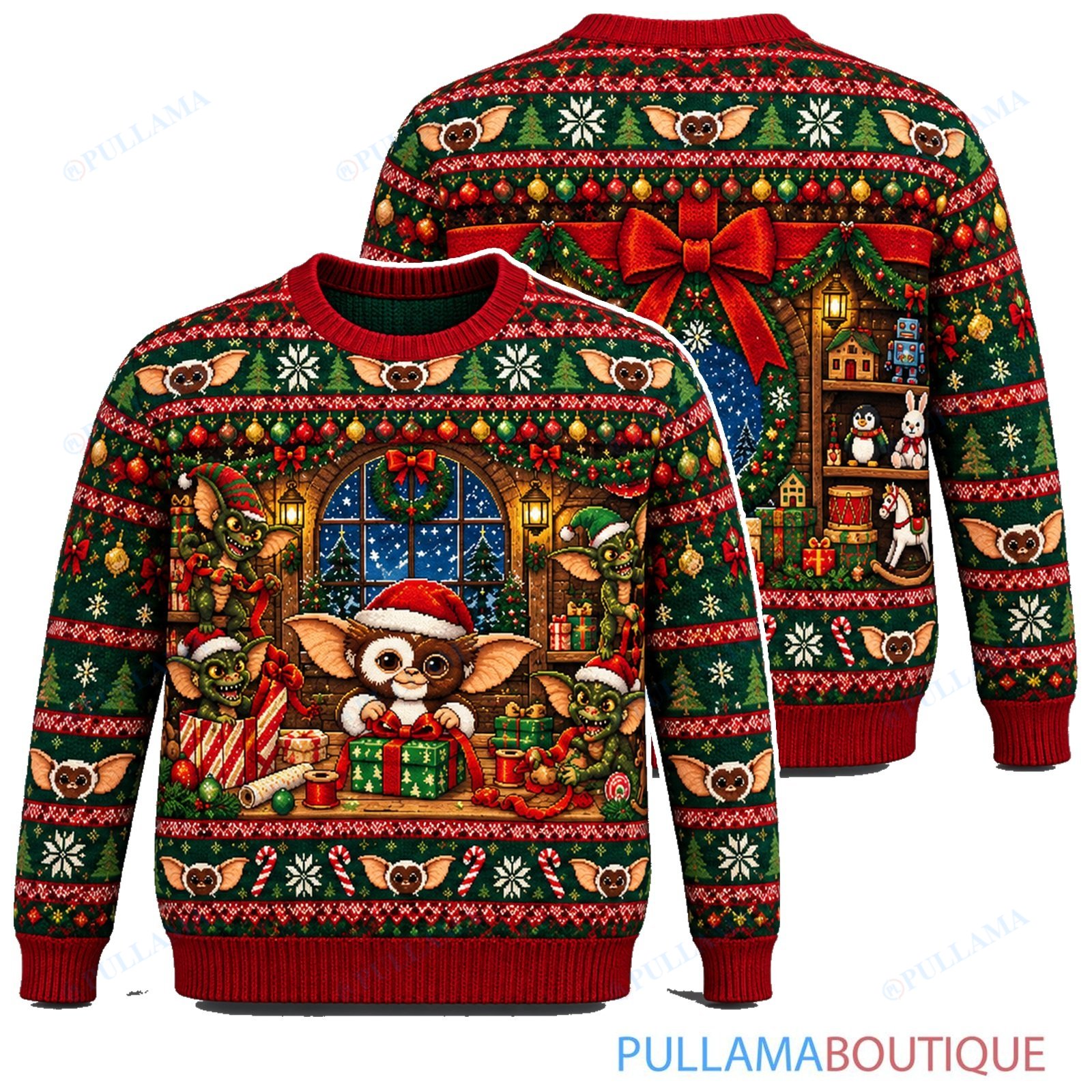 Gremlins Christmas Piano Recital ugly christmas sweater