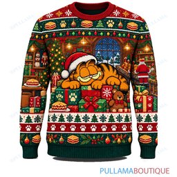 Garfield Christmas Gift Nap ugly christmas sweater