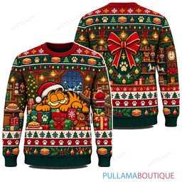 Garfield Christmas Gift Nap ugly christmas sweater