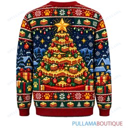 Garfield Lasagna Christmas Tree ugly christmas sweater