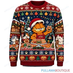 Garfield Christmas Cookie Champion ugly christmas sweater