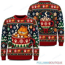 Garfield Christmas Cocoa Cup ugly christmas sweater