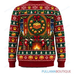 Garfield Christmas Lasagna Feast ugly christmas sweater