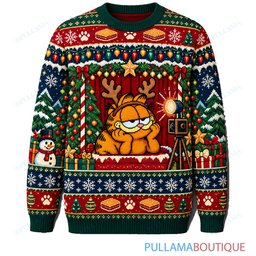 Garfield Holiday Stargazing ugly christmas sweater