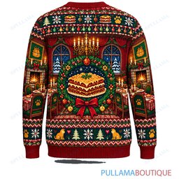 Garfield Cozy Lasagna Fireplace ugly christmas sweater