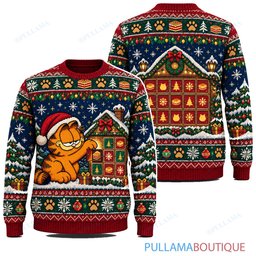 Garfield Holiday Advent Calendar ugly christmas sweater