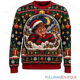 Freddy Krueger Christmas Ornament Dream ugly christmas sweater
