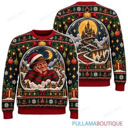 Freddy Krueger Christmas Ornament Dream ugly christmas sweater