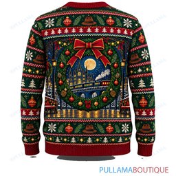 Freddy Krueger Christmas Railway Station ugly christmas sweater