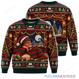 Freddy Krueger Christmas Dream Theater ugly christmas sweater