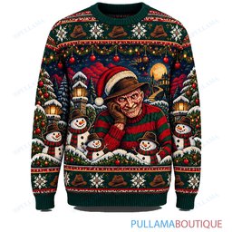 Freddy Krueger Snowman Dream ugly christmas sweater