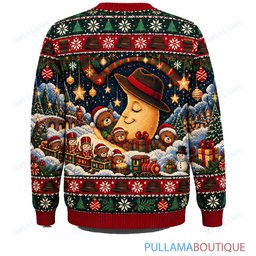 Freddy Krueger Gingerbread Village ugly christmas sweater