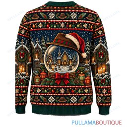Freddy Krueger Christmas Cathedral Snow Globe ugly christmas sweater