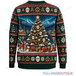 Jason Voorhees Christmas Gift Walk ugly christmas sweater