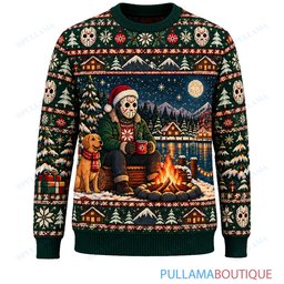 Jason Voorhees Holiday Ferris Wheel ugly christmas sweater