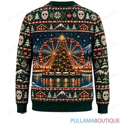 Jason Voorhees Holiday Ferris Wheel ugly christmas sweater