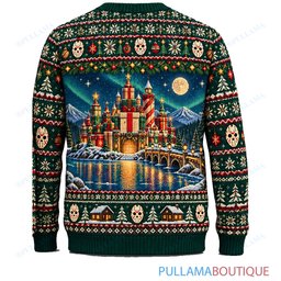 Jason Voorhees Christmas Castle by the Lake ugly christmas sweater