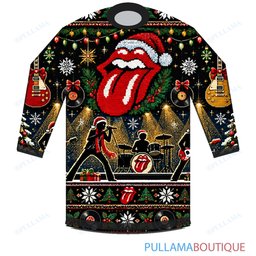 The Rolling Stones Christmas Tree Rock ugly christmas sweater