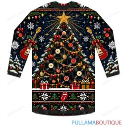 The Rolling Stones Christmas Tree Rock ugly christmas sweater