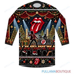 The Rolling Stones Grand Christmas Theater ugly christmas sweater