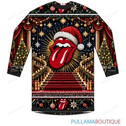 The Rolling Stones Grand Christmas Theater ugly christmas sweater