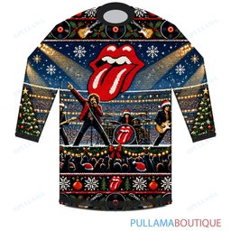The Rolling Stones Christmas Stadium Concert ugly christmas sweater