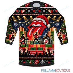 The Rolling Stones Holiday Gift Stage ugly christmas sweater