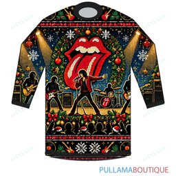 The Rolling Stones Holiday Arena Show ugly christmas sweater
