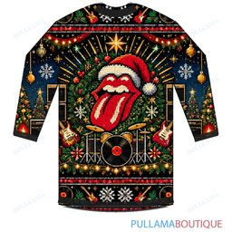 The Rolling Stones Holiday Arena Show ugly christmas sweater