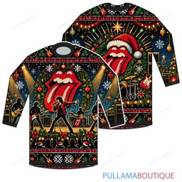The Rolling Stones Holiday Arena Show ugly christmas sweater