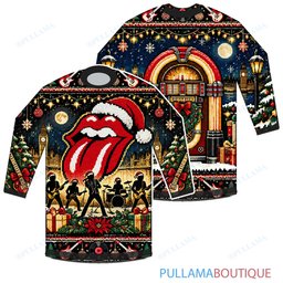 The Rolling Stones Christmas Jukebox ugly christmas sweater