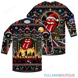 The Rolling Stones Holiday Amplifier Stage ugly christmas sweater