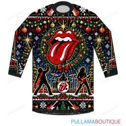 The Rolling Stones Holiday Ornament Stage ugly christmas sweater