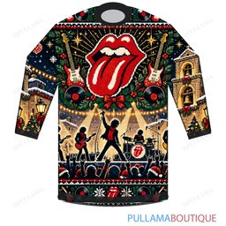 The Rolling Stones Christmas Cathedral Stage ugly christmas sweater