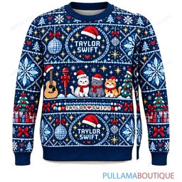 Taylor Swift Frozen Christmas ugly christmas sweater
