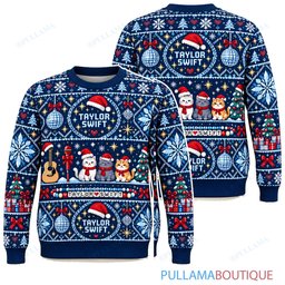Taylor Swift Frozen Christmas ugly christmas sweater