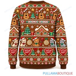 Taylor Swift Gingerbread ugly christmas sweater