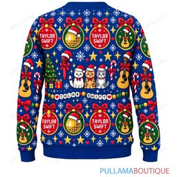 Taylor Swift Gift Wrap ugly christmas sweater